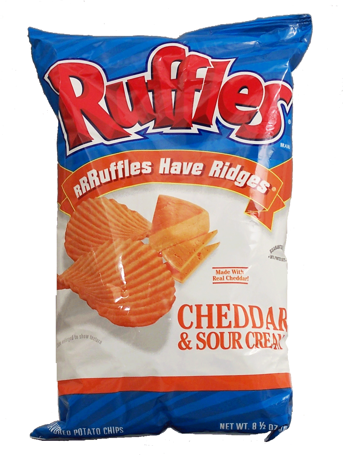 Ruffles  cheddar & sour cream flavor potato chips Full-Size Picture